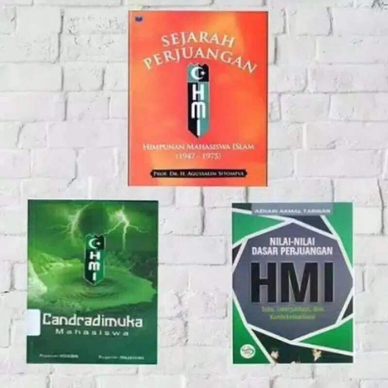 PAKET 3 BUKU HMI - SEJARAH PERJUANGAN HMI, CANDRADIMUKA HMI, NILAI NILAI DASAR PERJUANGAN HMI
