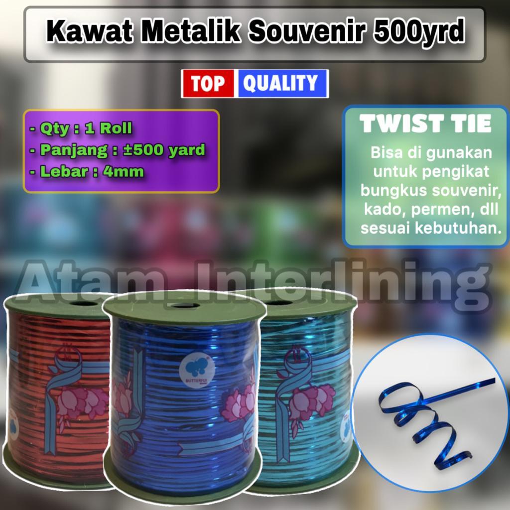 

Twist Tie Roll 100y dan 500y Berbagai warna | Pita Kawat Pengikat Souvenir Roll Besar | Kawat Pengikat Bungkus Permen | Kawat Pengikat Bungkus Coklat | Kawat Pengikat Bingkisan Pelastik | Kawat Pengikat Bungkusan Pelastik | Pengikat bungkus roti Permen