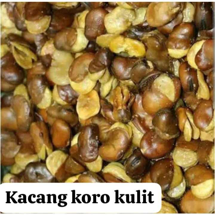 

cemilan kacang koro kulit asin gurih 1kg gts ongkir