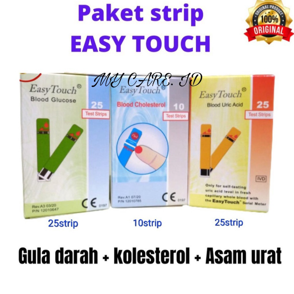 Best Seller  LynCare Strip Easy Touch  Strip Easy Touch Gula  Strip Easy Touch Asam Urat  Strip Easy