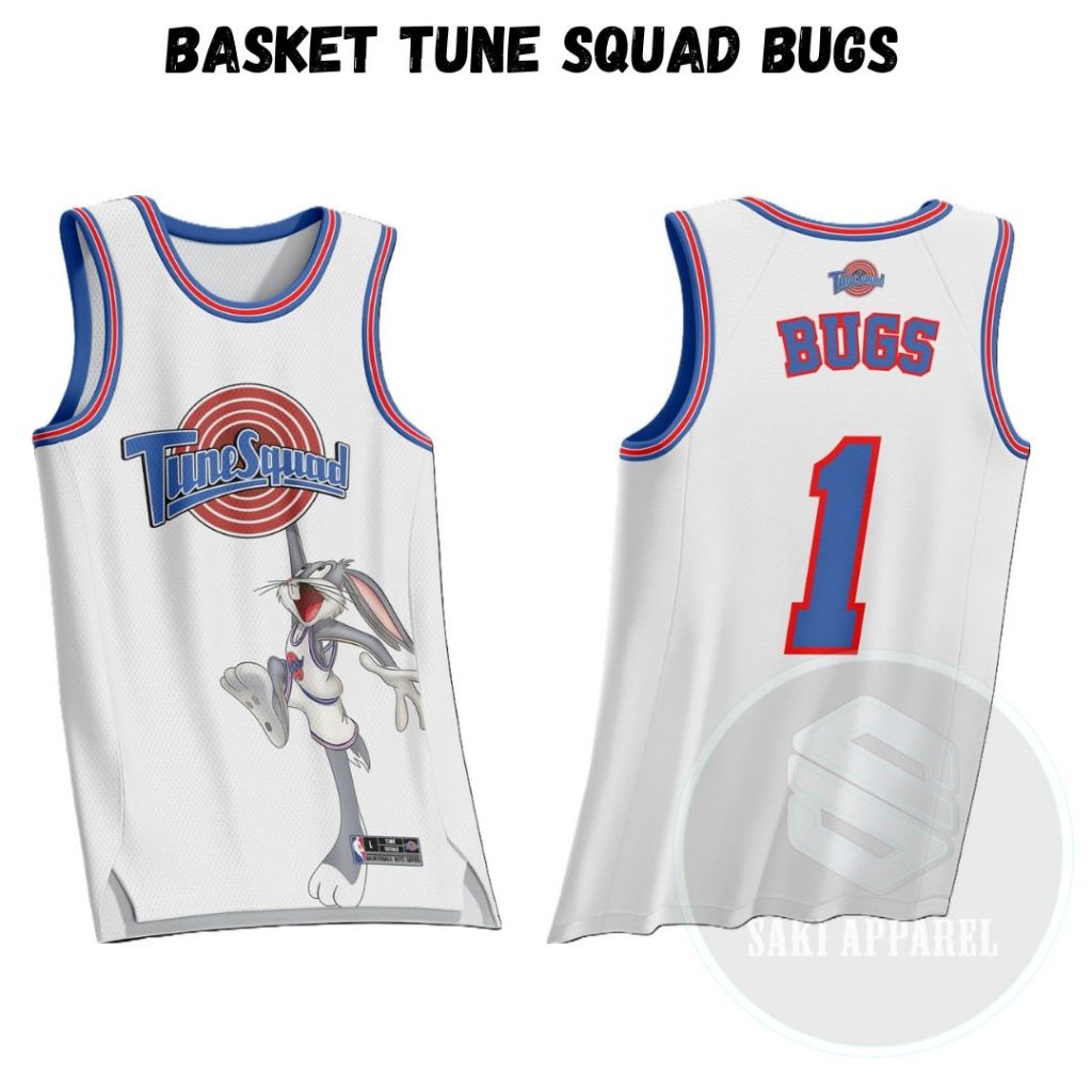 JERSEY BASKET TUNE SQUAD BUGS FREE NAMESET FULL PRINTING UNISEX