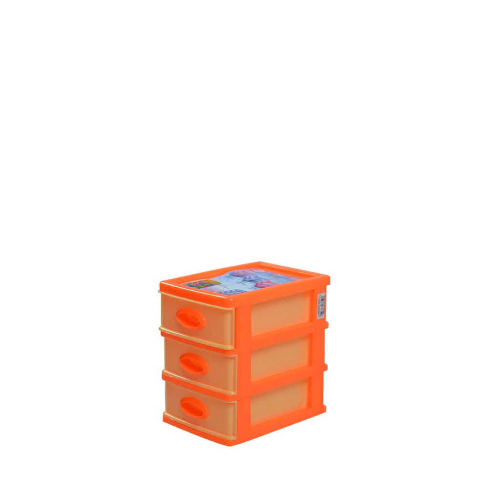 SHINPO 363-3 Laci Mini Container / Tempat  Penyimpanan Barang Atau Felicia Mini drawer  Susun 3