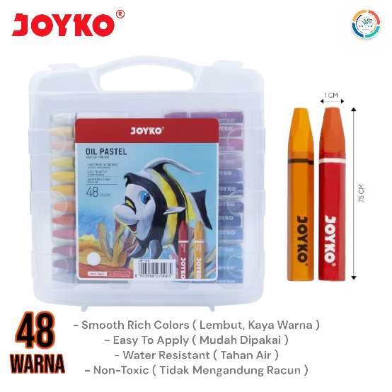 

Joyko Crayon Oil Pastel OP-48S Krayon Minyak 48 Warna