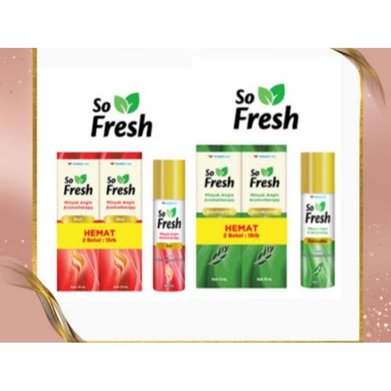 

Minyak angin Rollon so fresh hemat 2botol