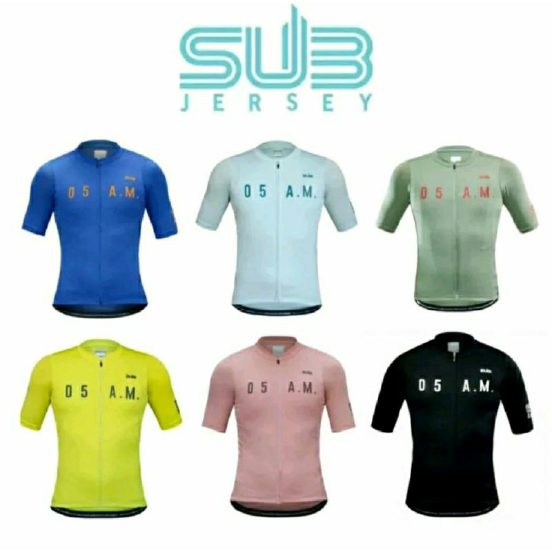 Jersey sepeda SUB O5AM original lengan pendek size 2XS murah