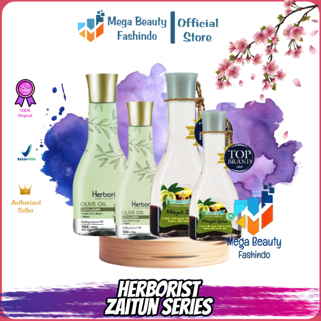 Herborist Minyak Zaitun + Collagen 75ml | 150ml