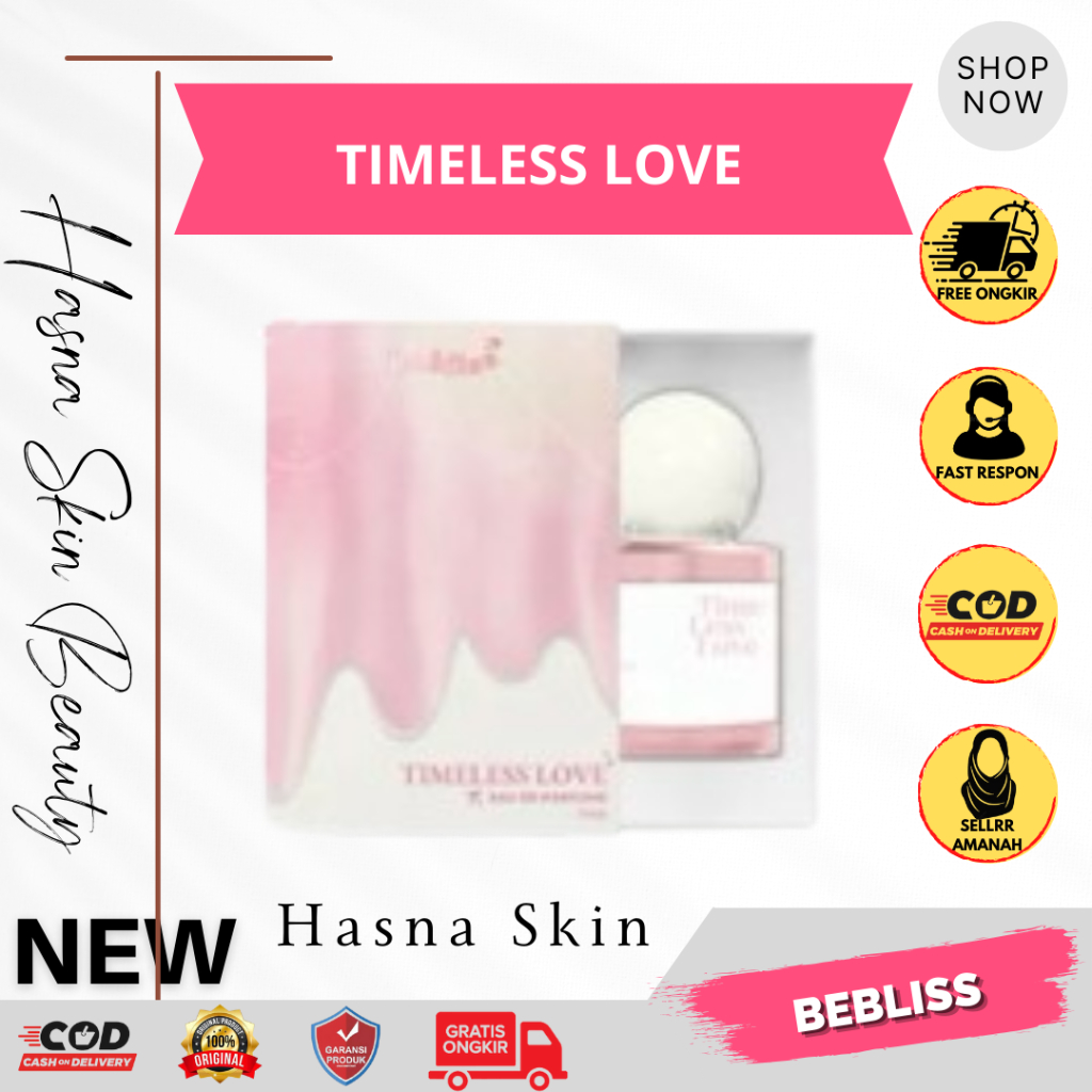 Bebliss Eau De Parfume Ecer Timeless Love ROMANTIC SERIES Parfum Shimmer Spray Unisex Premium