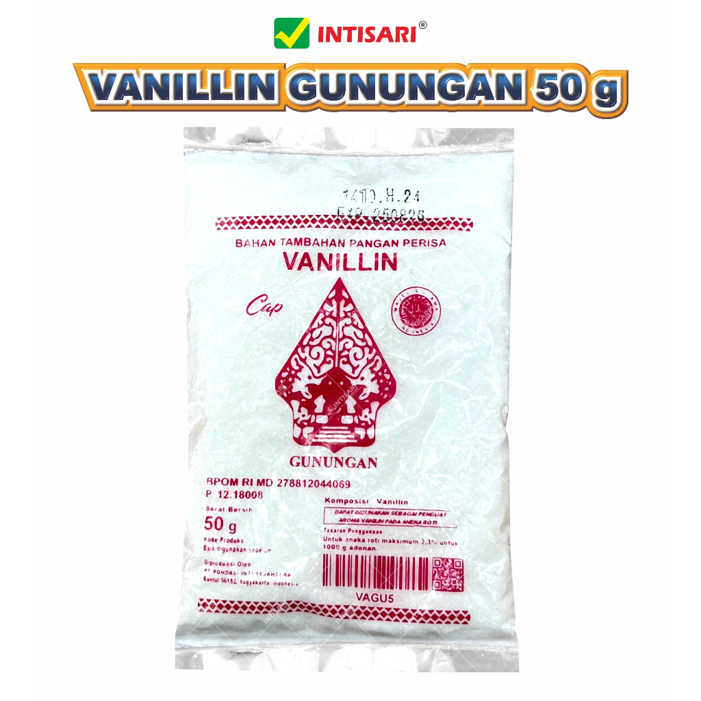 

VANILLIN CAP GUNUNGAN 50 G