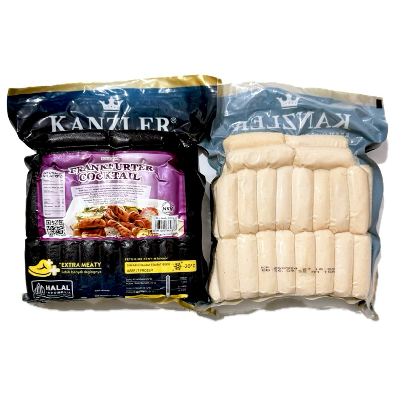

Kanzler Sosis Ayam Frankfurter Cocktail 500g