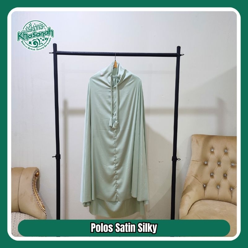 Mukena Travel Polos Satin Silky
