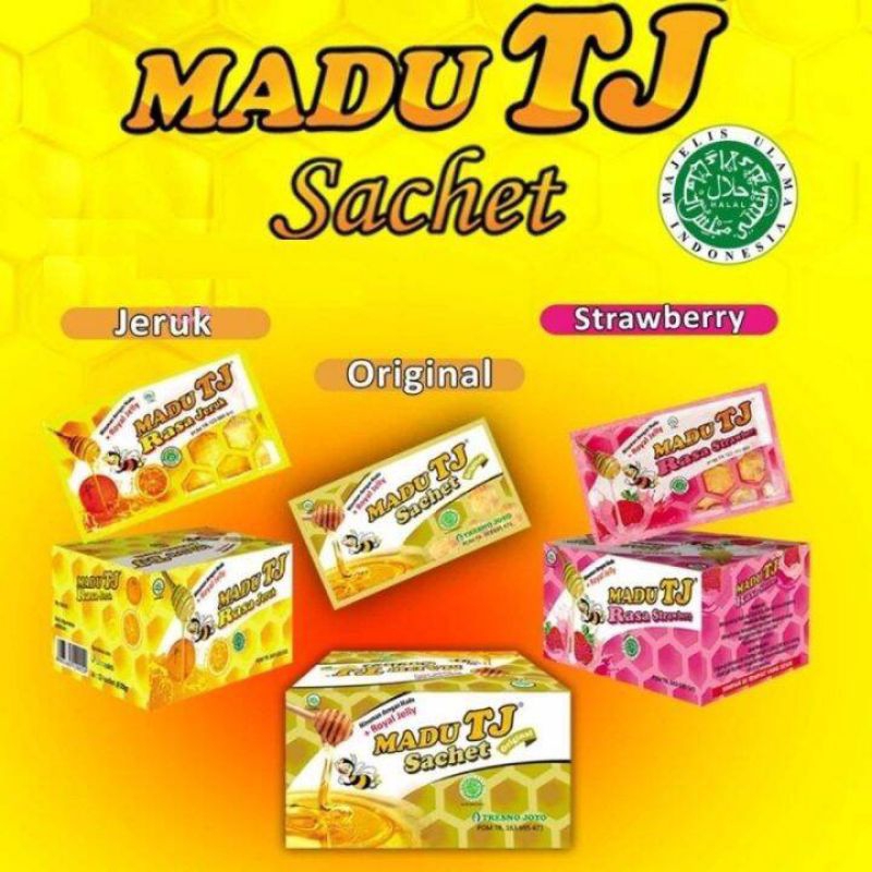 

Madu TJ sachet Tresno Joyo + Royal jelly