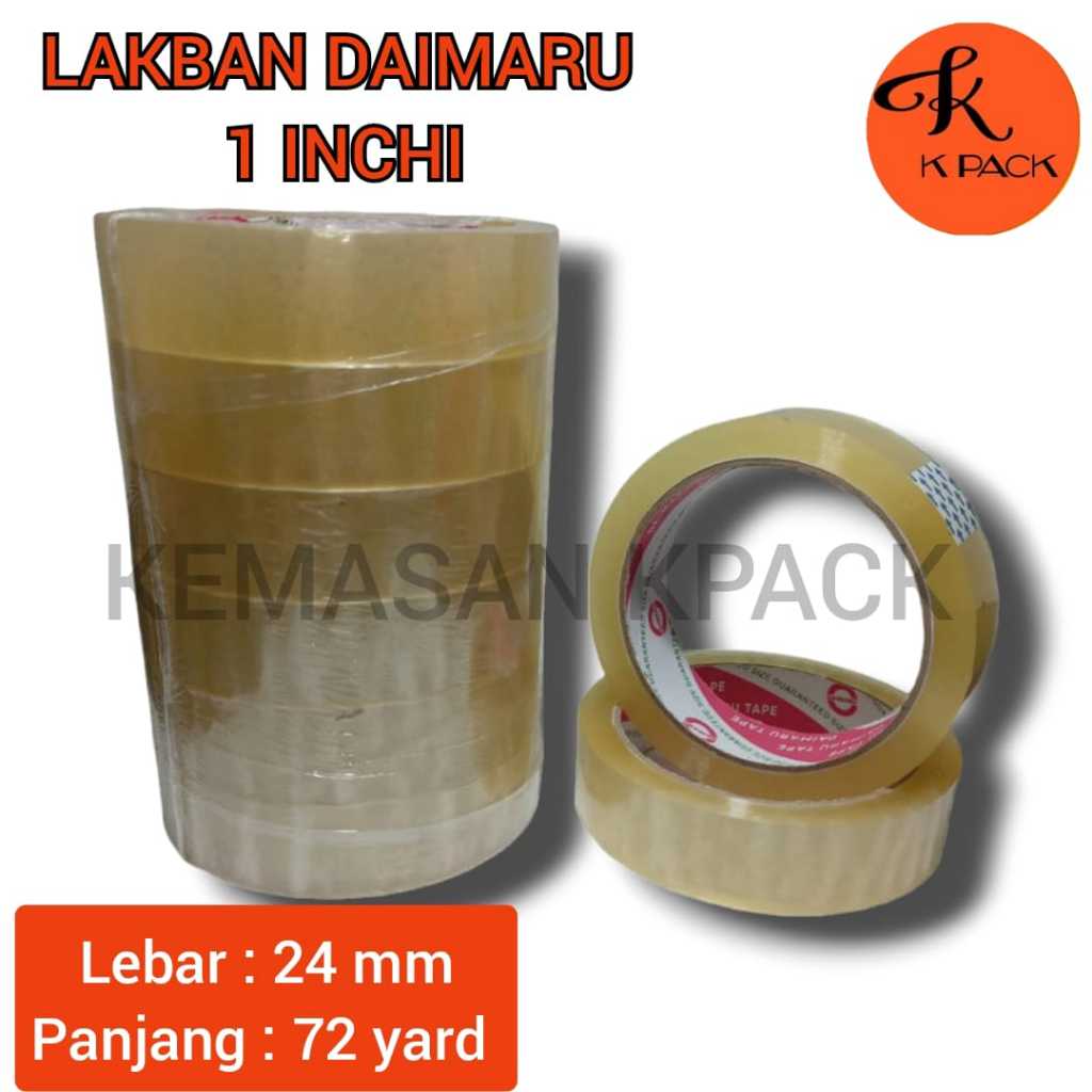 Isolasi  Daimaru Bening KECIL 1" Inch