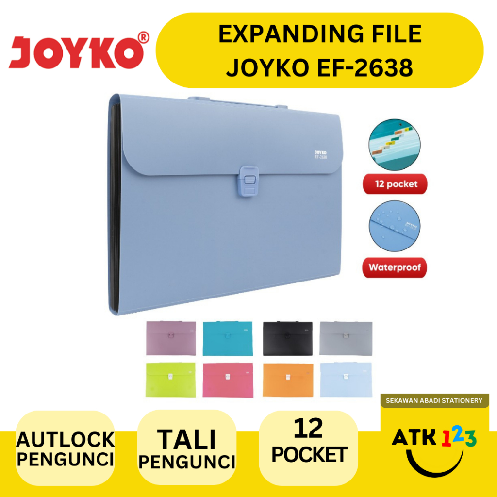 

Expanding File Merk Joyko EF-2638 Ukuran Folio