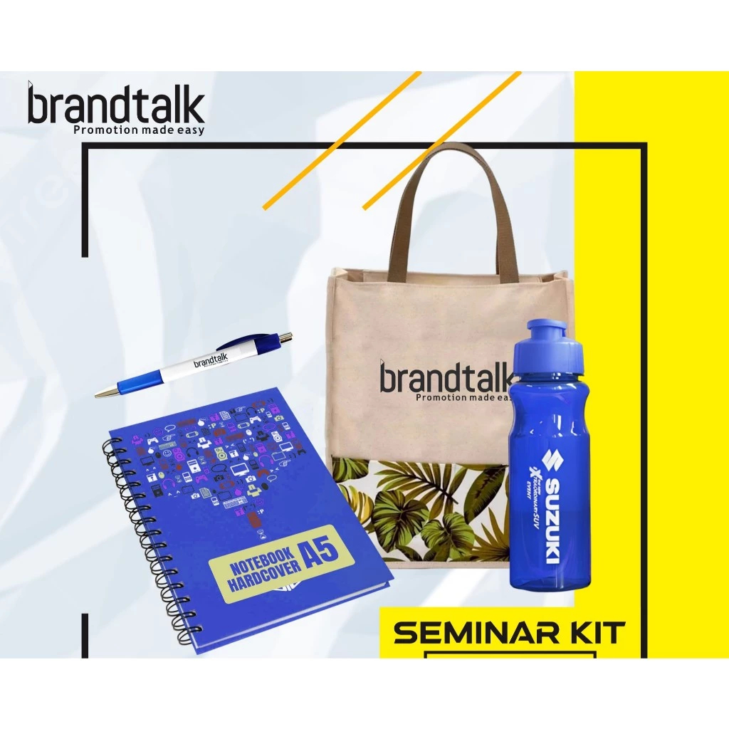 

Tas Totebag Canvas, Pulpen, Pin - Paket Seminar Kit Custom