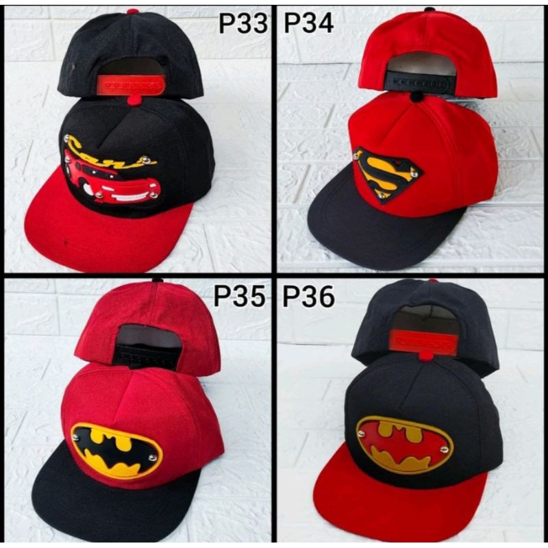 TOPI SNAPBACK IMPORT ANAK KELUARAN TERBARUATVEL BOY BATMAN