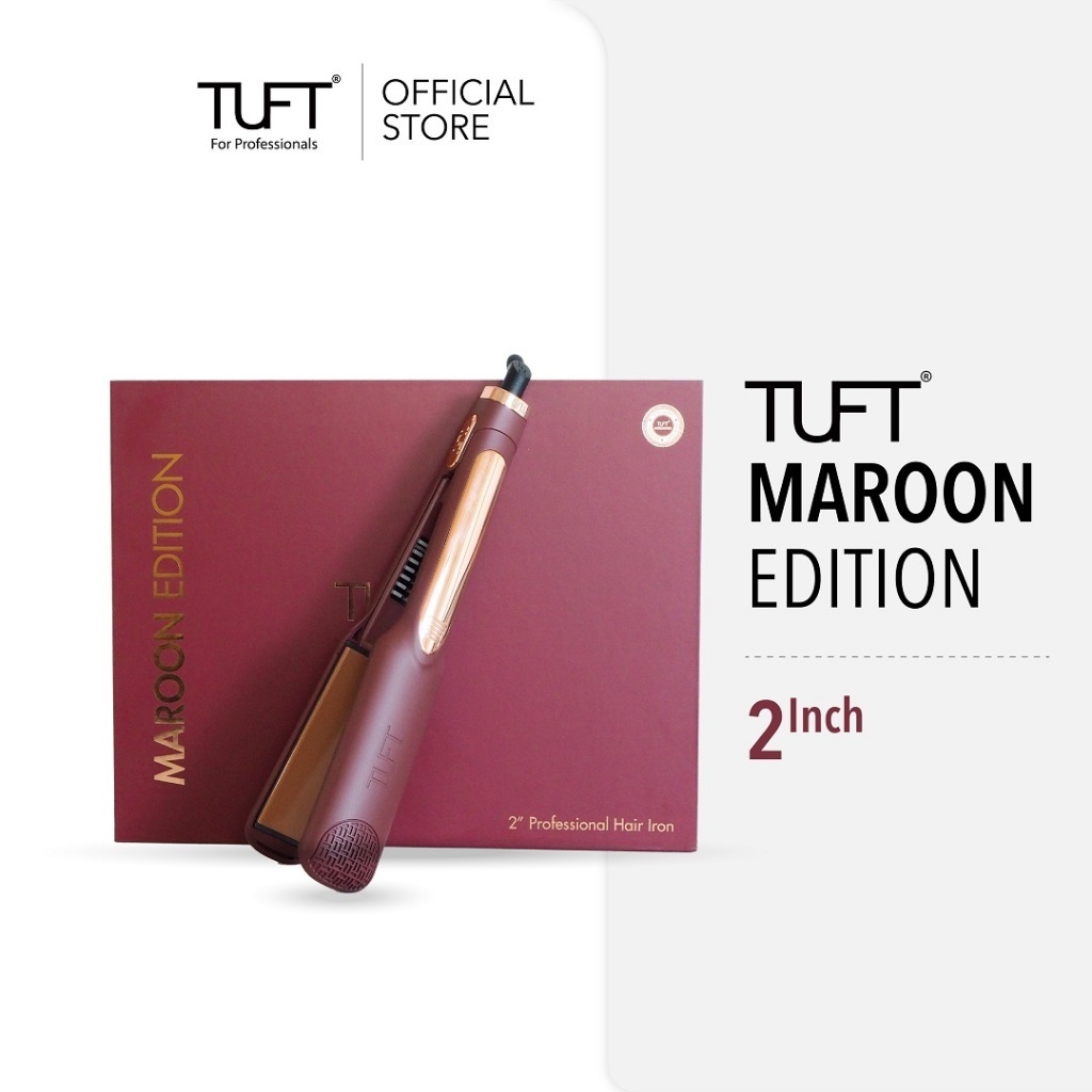TUFT V2 Maroon Edition Diamond Plus 2 inch - Hair Straightener