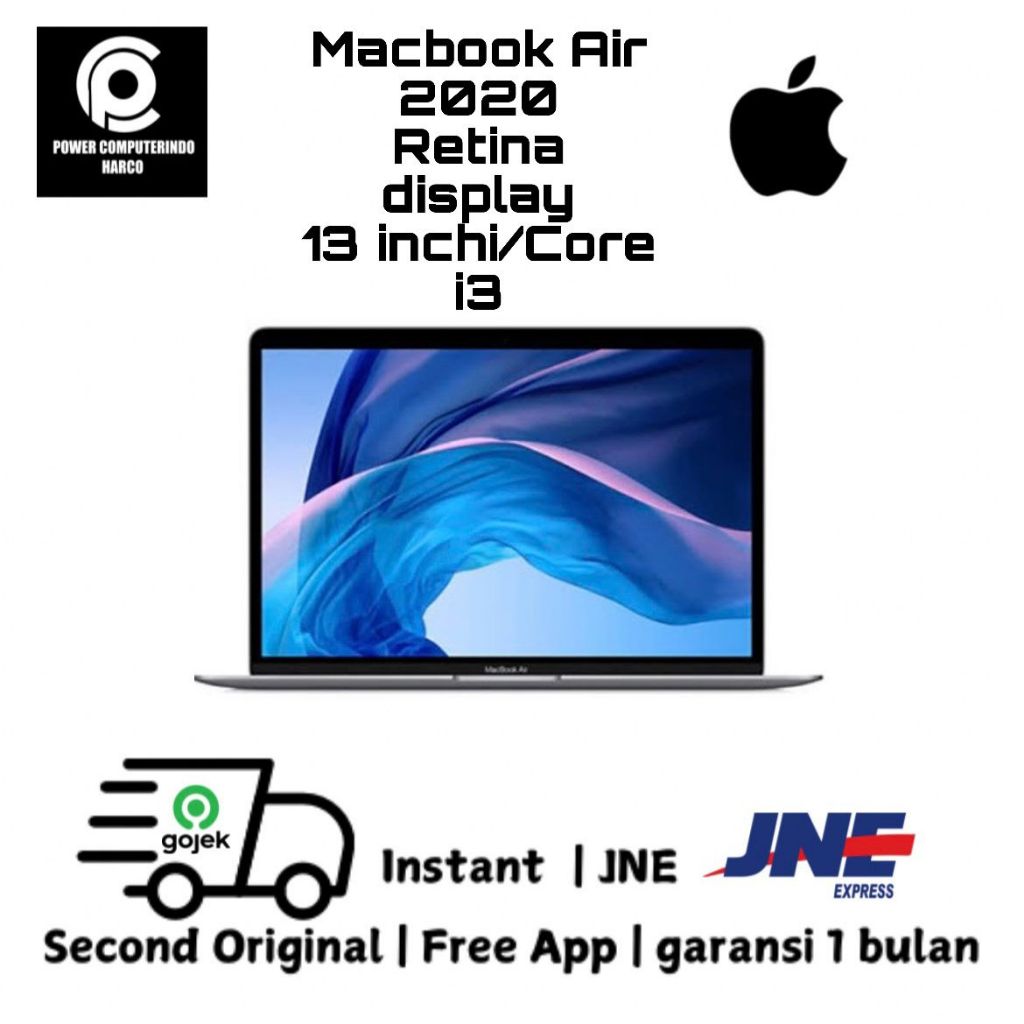 MACBOOK AIR 2020 13 INCHI CORE I3 8/256 GB SECOND ORIGINAL