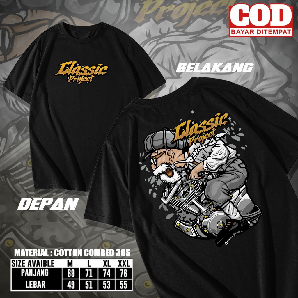 Kaos Racing Mesin Herex - Herex Series Kaos Pria Distro Herex | kaos clasik projeck |Style Motor cb 
