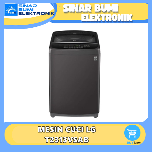 LG T2313VSAB MESIN CUCI TOP LOADING SMART INVERTER 13 KG TURBO DRUM - T2313