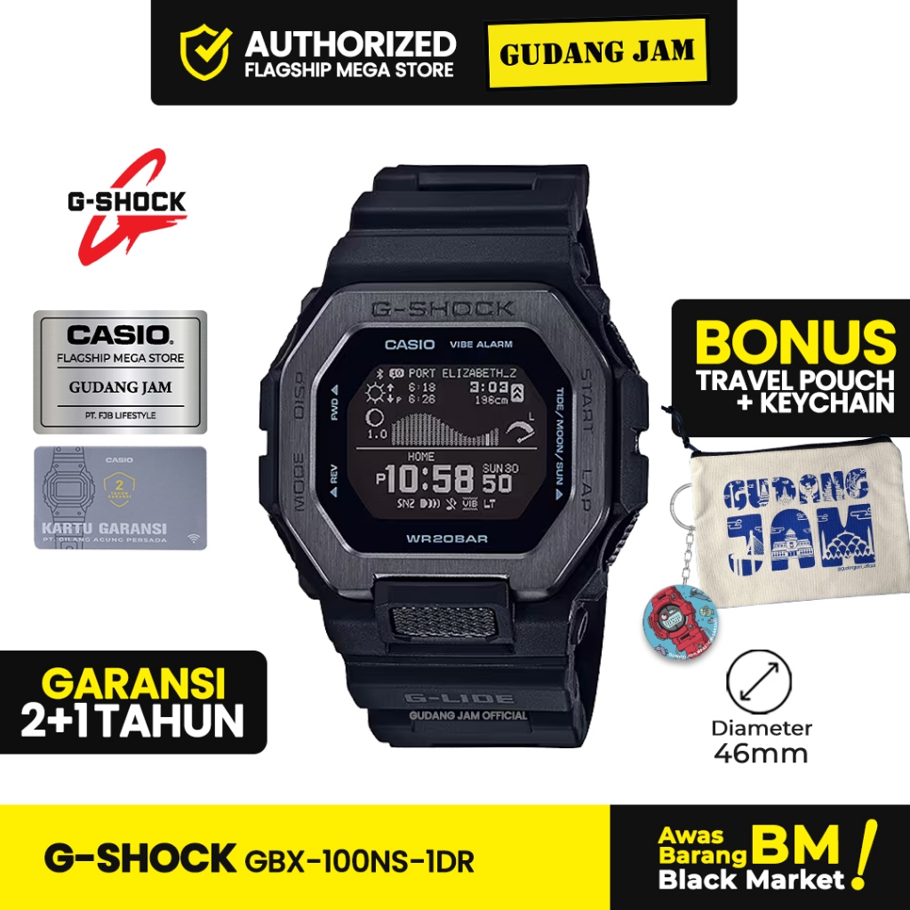 Jam Tangan G-Shock GBX-100NS-1DR GBX-100NS GBX-100 GBX100NS GBX 100NS