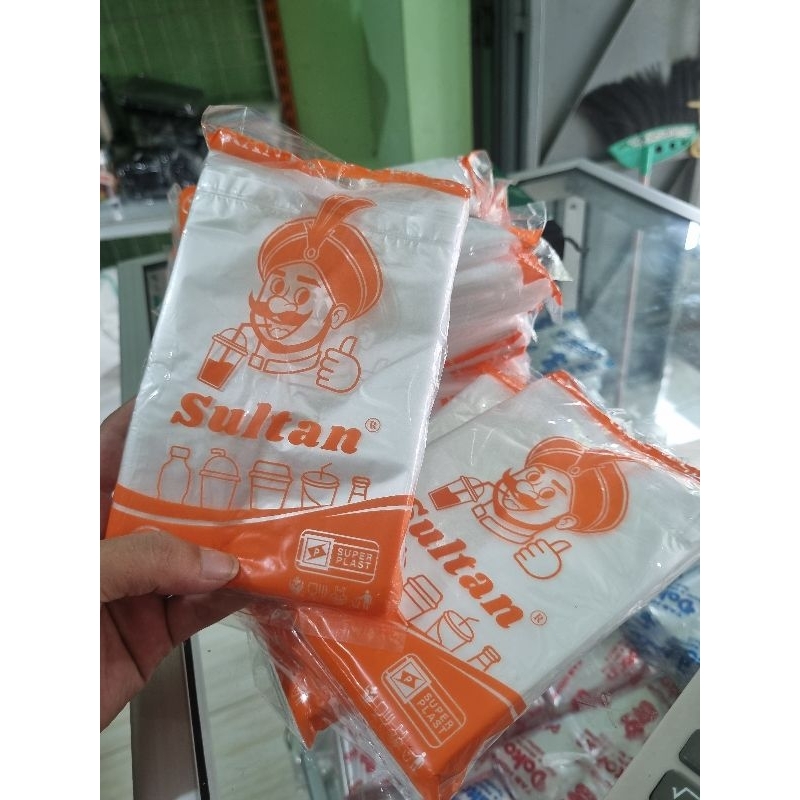 Plastik Cup Bening /Kantong gelas Plastik putih Sultan