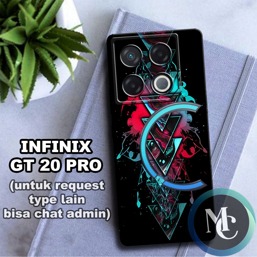 CC20/ Softcase karet lentur untuk INFINIX GT 20 PRO/Motif abstark/case INFINIX GT 20 PRO/kesing INFI