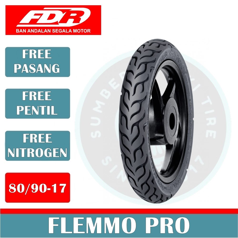 Ban Motor FDR FLEMMO PRO 80/90-17 Tubeless Ban Motor Bebek Ring 17