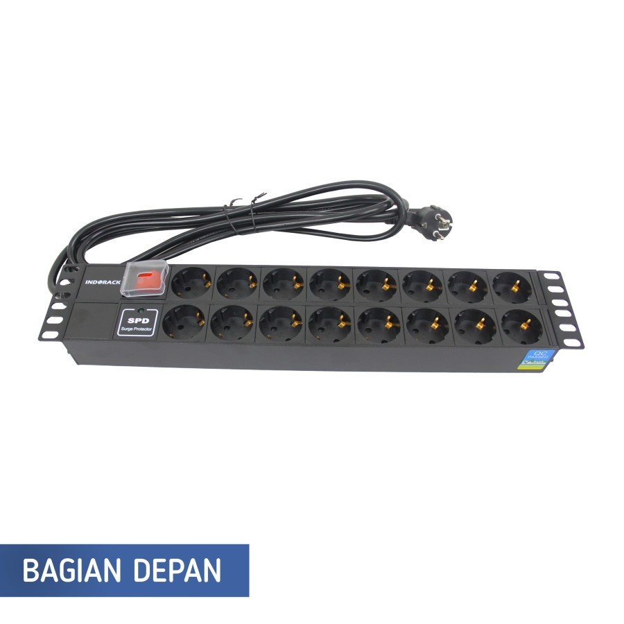 PDU 16 Outlet Indorack - Stop kontak 16 Lobang