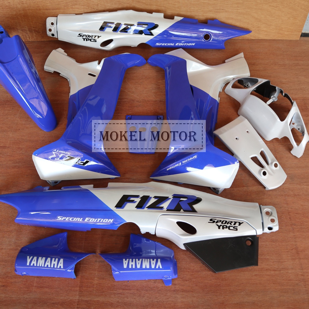 Cover Body Fizr Full Set Malboro Biru Full Set Halus Kasar Cover Bodi Yamaha Fiz r F1zr
