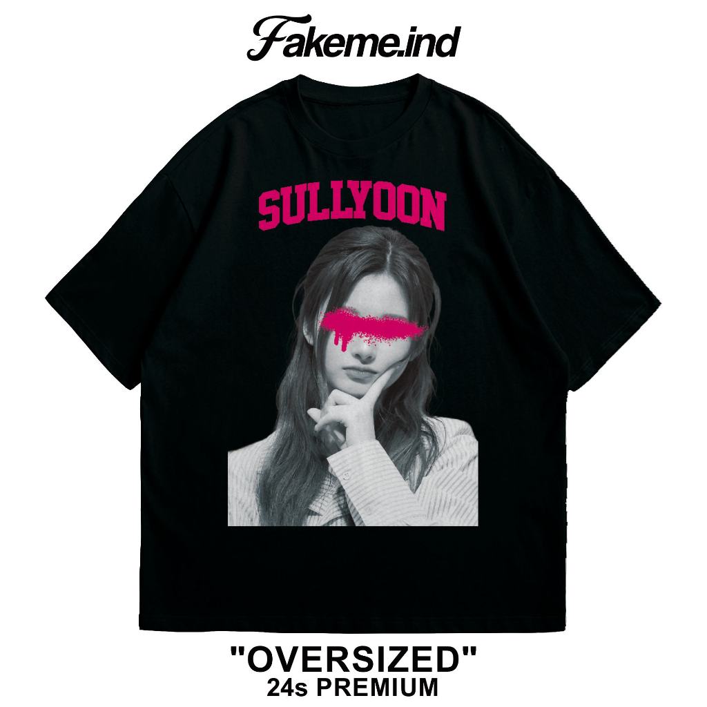 Tshirt Sullyoon NMIXX Kaos Kpop Oversize - Fakeme.ind