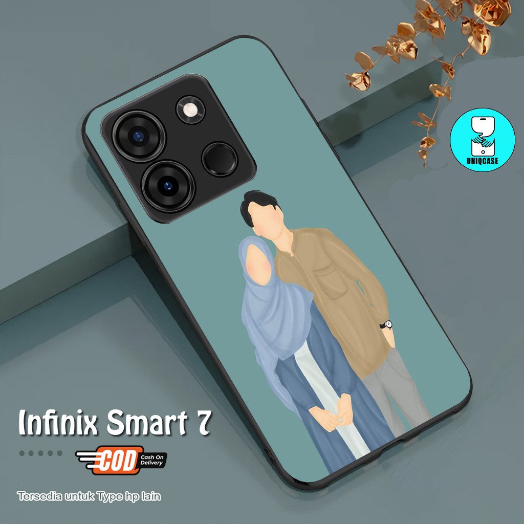 CASE GLOSSY INFINIX SMART 7 dan ALL TYPE SMARTPHONE & ANDROID Bisa request tipe Cassing Hp - Case Te
