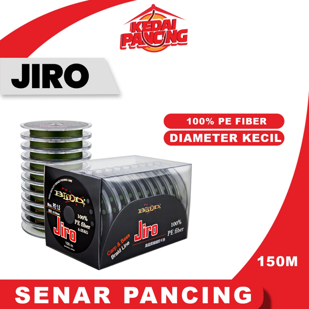 SENAR PANCING PE X8 BRAID BLOOD JIRO 100M