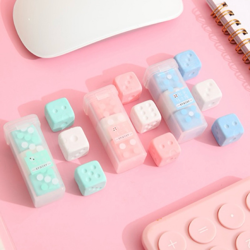 

Penghapus Eraser Dice Mini Dadu Penghapus Toples Lucu #t080