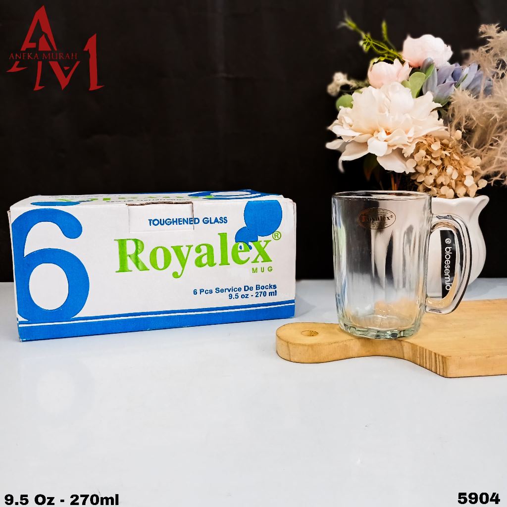 GELAS KACA ROYALEX FM - 300 / TP6 - 1 WBP ( 5904 ) 270 ML + FREE BUBBLE WRAP