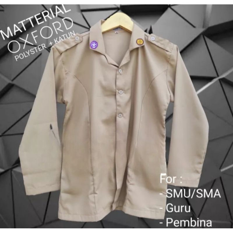 BAJU PRAMUKA PEMBINA GURU KAIN OXFORD