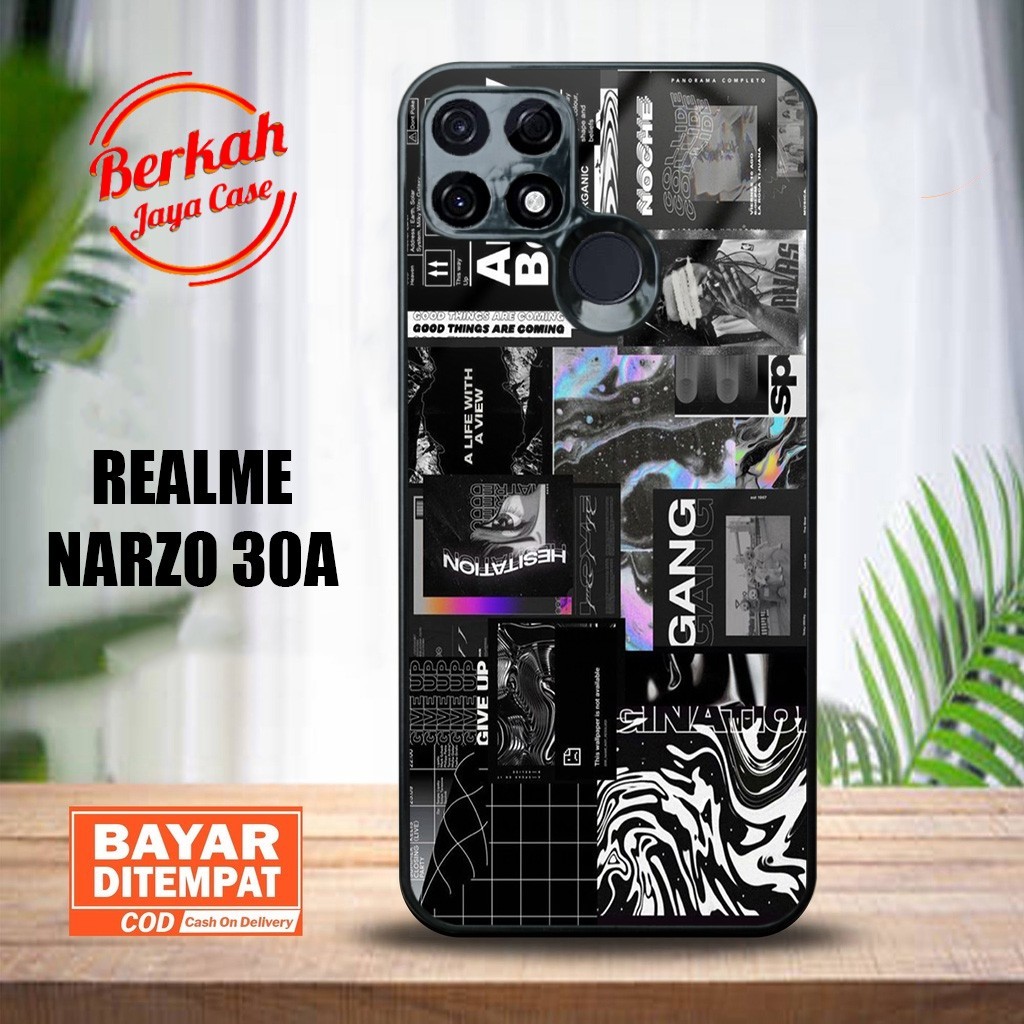 Berkah Case Realme Narzo 30A Casing Realme Narzo 30A [ BRAND ] Case Glossy Casing Hardcase Softcase