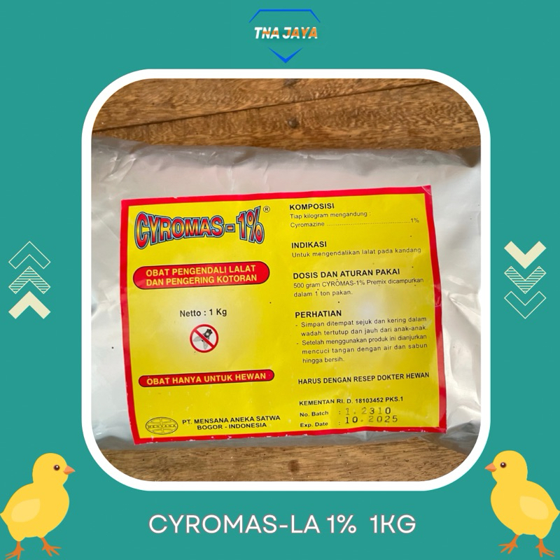 CYROMAS-1% plus ORIGINAL MENSANA Obat Pengendali Lalat dan Pengering Kotoran 1kg