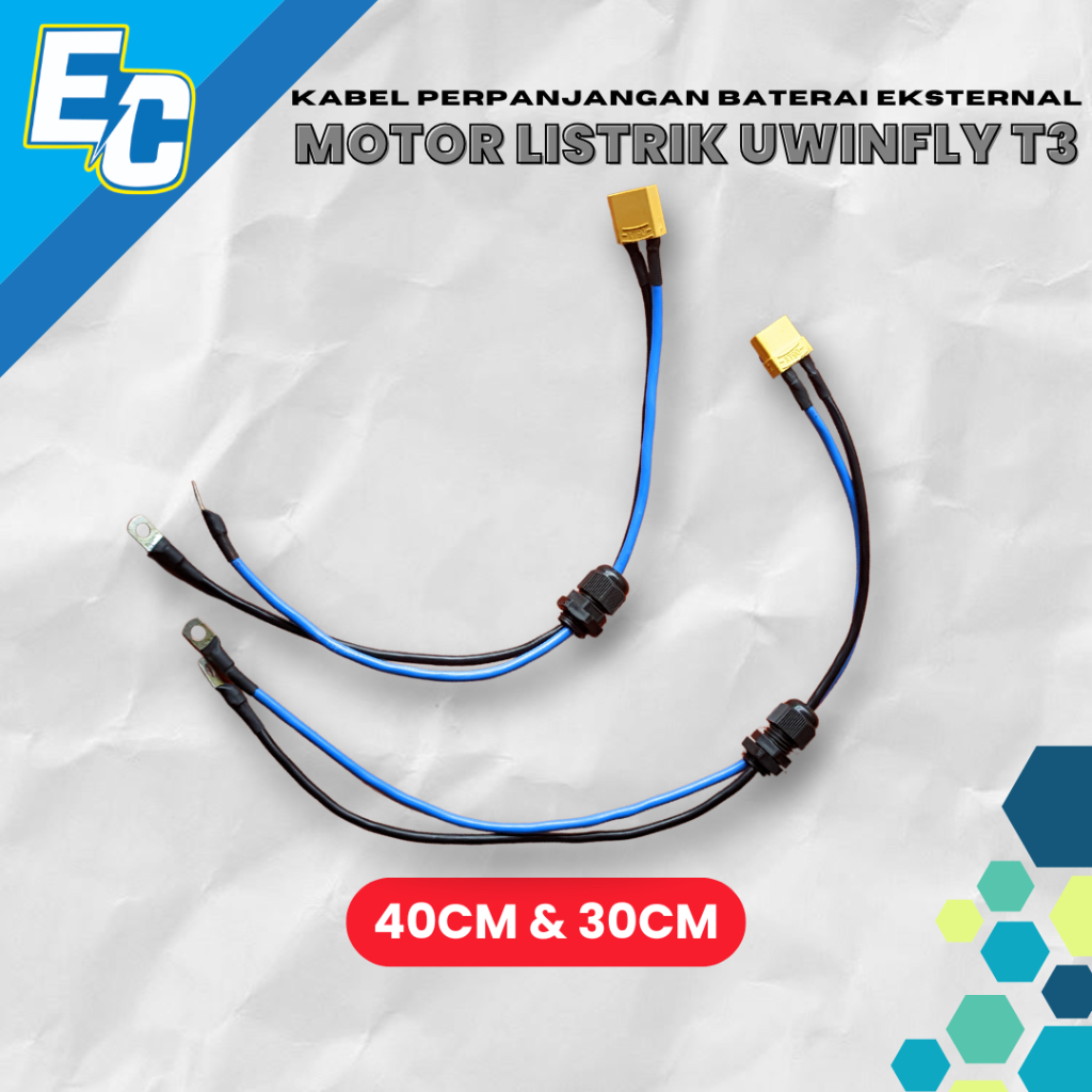 Kabel Perpanjangan Baterai Eksternal Motor Listrik UWinFly T3
