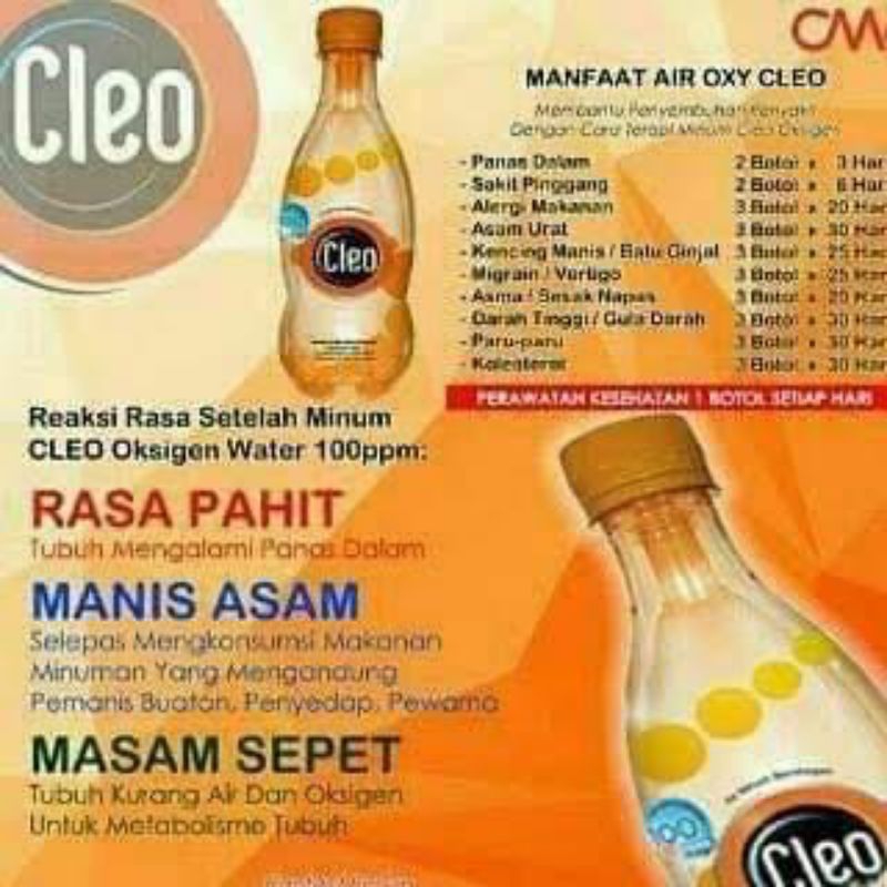 

Paket hemat air cleo oxygen 4 botol