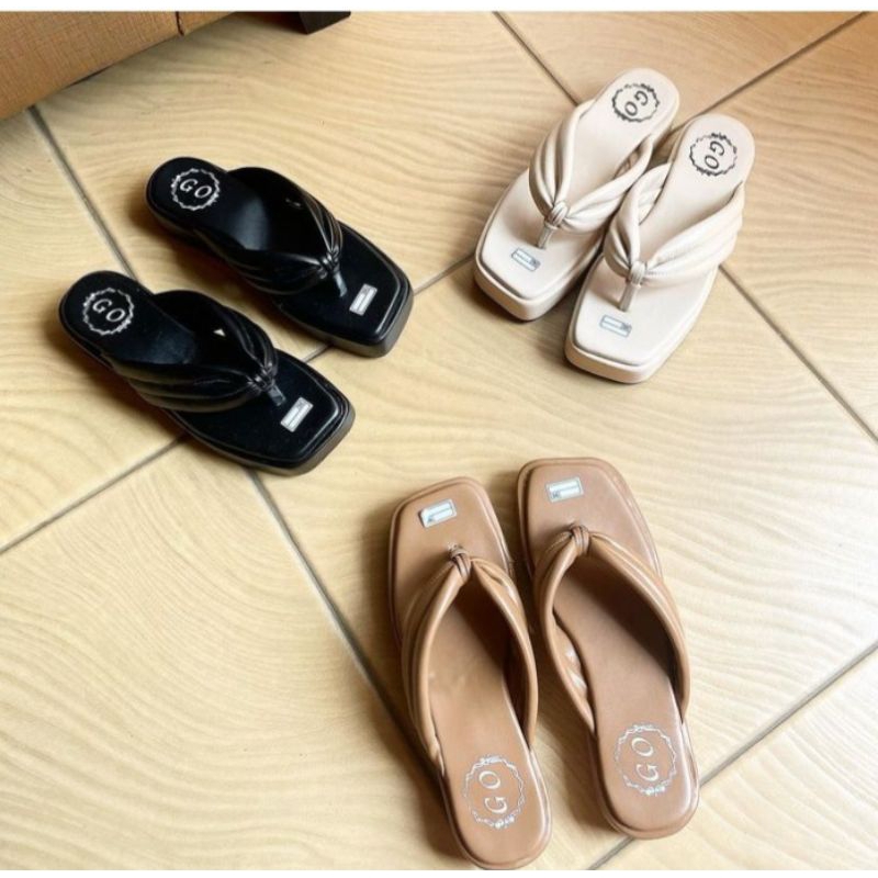 Sendal Jepit Korea Friska Kekinian / Sendal Wanita Dewasa Jepit Tebal