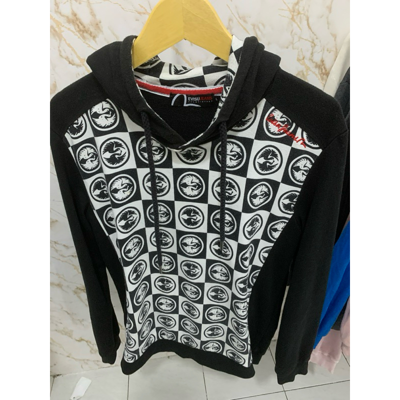 Sweater Hoodie Evisu Jeans Pria Wanita Size L-116/Hoodie Pria Wanita Original