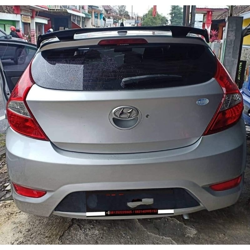 spoiler sedan hatchback universal plastik abs sayap