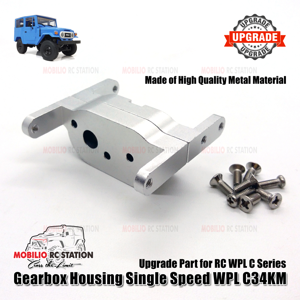 Upgrade Part Metal Gearbox Housing Single Speed RC WPL C34KM Crawler