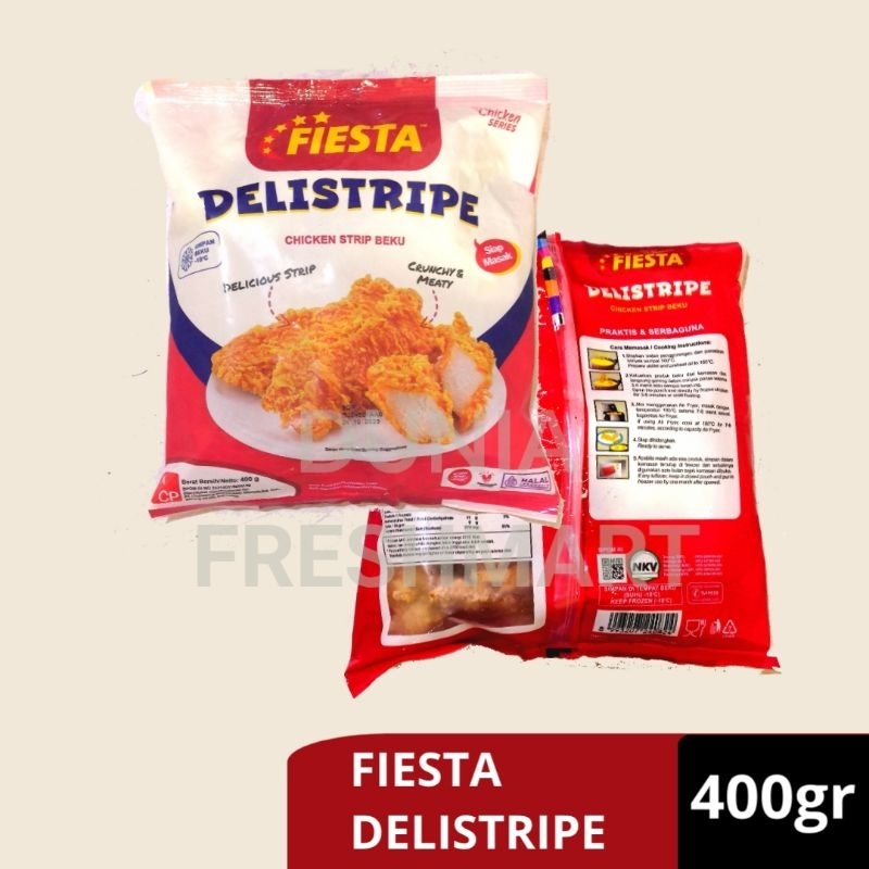 

FIESTA DELISTRIPE 400GR Ayam Stik 400gr CHICKEN STRIP BEKU AYAM FIESTA CHICKEN STRIP