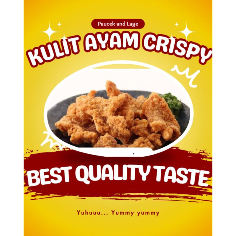 

Kulit ayam crispy 1 kg home Made premium ,best quality taste