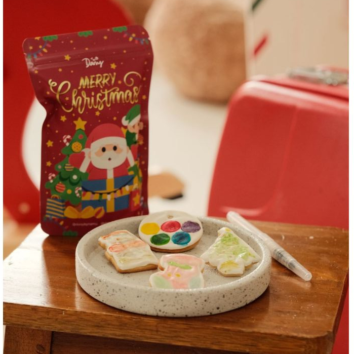 

PAINTING COOKIES A | Christmas Natal Kue Kering Kids Activity Gift Goodie bag anak pesta hampers hadiah bingkisan DIY | giftbynamu daisybynamu