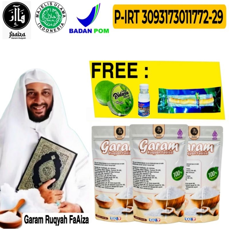 

GARAM RUQYAH FAAIZA UNTUK : TOLAK BALA , REJEKI SERET , TEMPAT USAHA , MEMBUKA AURA , ENTENG JODOH , PENYAKIT NON MEDIS , DLL