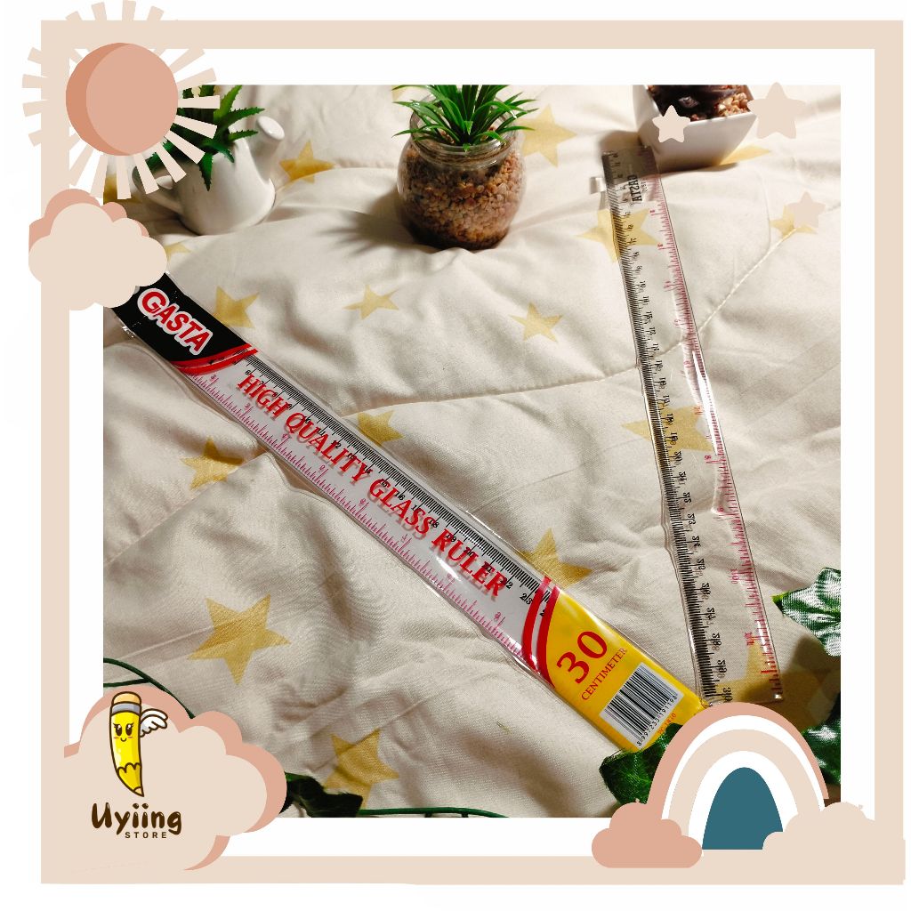 

Penggaris plastik 30 cm Gasta