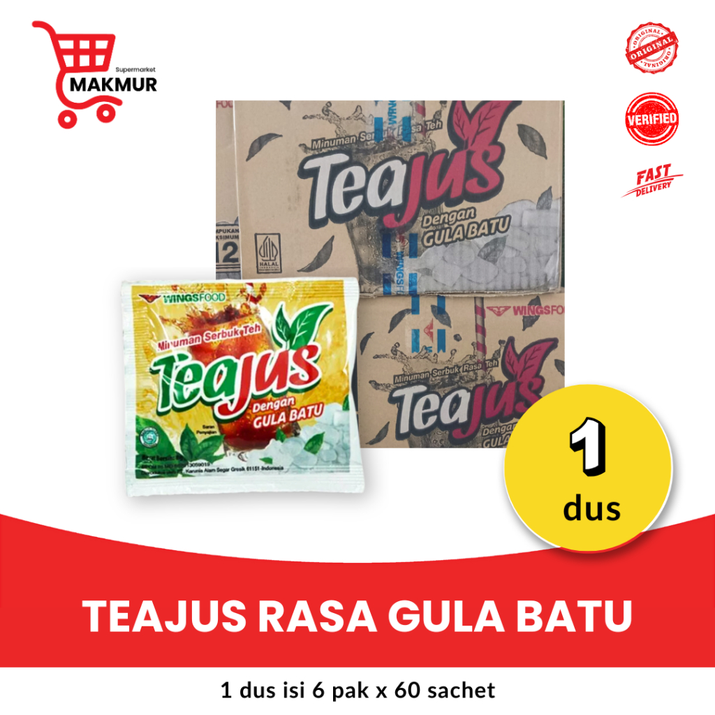 

Minuman TeaJus Rasa GULA BATU / Minuman Serbuk Rasa Gula Batu