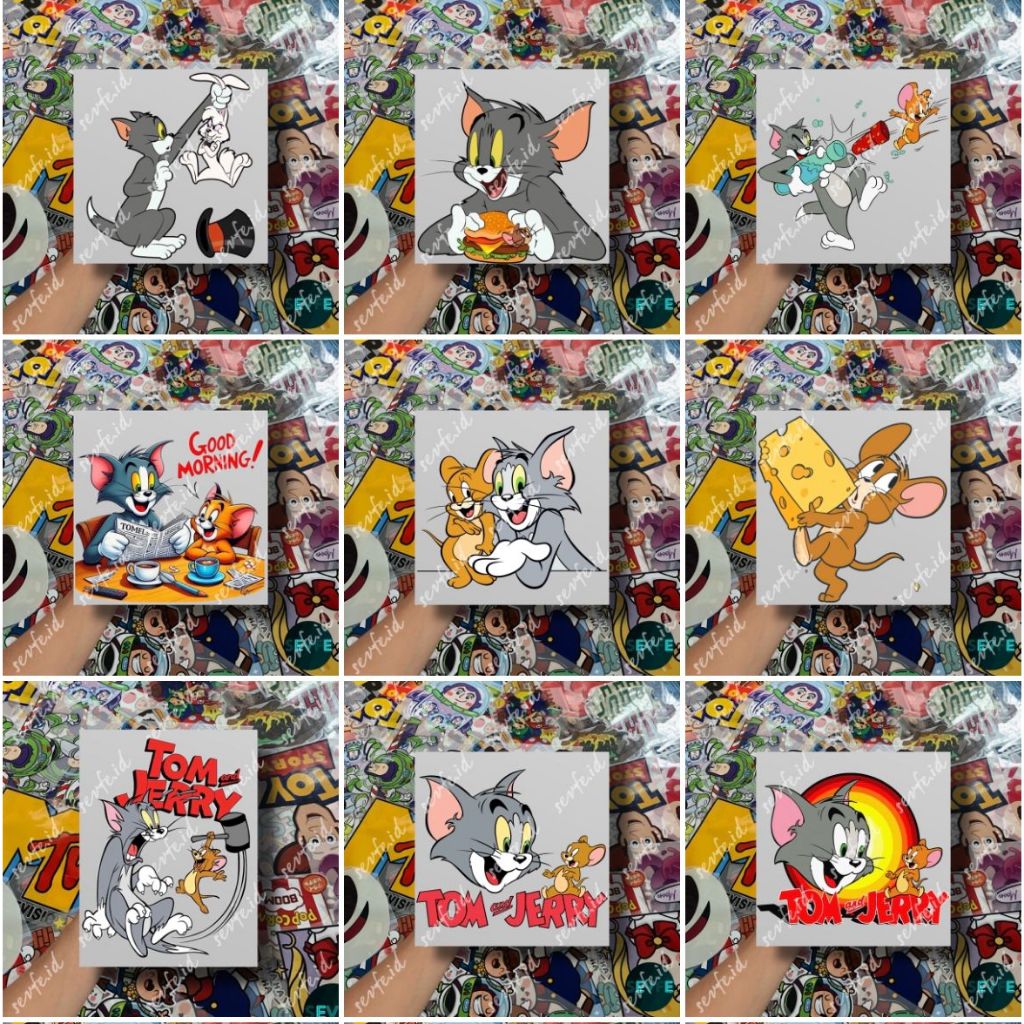 

Stiker DTF Sablon Setrika Sablon Stiker TOM & JERRY